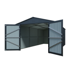 Riwall PRO RMCG 20x10 Anthracite kovová garáž 3 x 6 m se sedlovou střechou Antracit
