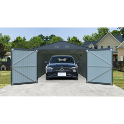 Riwall PRO RMCG 20x10 Anthracite kovová garáž 3 x 6 m se sedlovou střechou Antracit