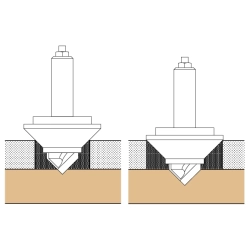 CMT Sada na ornamenty, fréza 3D S=8mm, šablóna KLASIK s rámom
