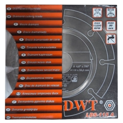 DWT LDS-115 A diamantový segmentový rezný kotúč 115 mm (asfalt)