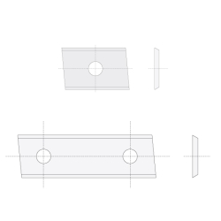 IGM N014 Žiletka tvrdokovová Z2 skosená - 20x12x1,5 Drevo P