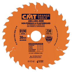 CMT Orange Pílový kotúč na neželezné kovy a plasty - D190x2,6 d30 Z30 HM
