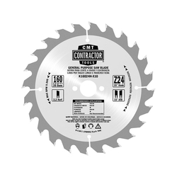 CMT Sada Contractor Pílových kotúčov na drevo - D160x2,2 d20 Z24+Z40 HW, 3ks