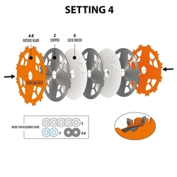 CMT Sada drážkovacích kotúčov DADO PRO D203x6,2-20 d30 Z12 HW