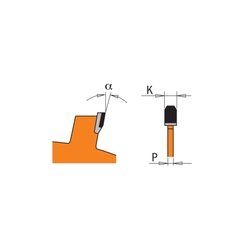 CMT Diamantový pílový kotúč na cementotrieskové dosky - D125x2 d22,23 Z7