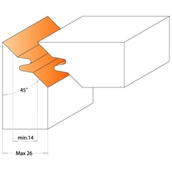 CMT Nôž pre C694011 - pár žiletiek 43x23x2mm