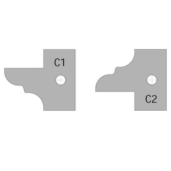 CMT Nôž pre C694015 - pár žiletiek C1 25x29,8x2mm