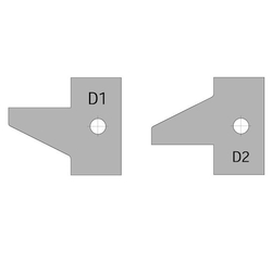 CMT Nôž pre C694015 - pár žiletiek D1 25x29,8x2mm