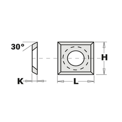 CMT C790 žiletka - 14x14x2 LaminoMDF