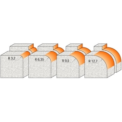 CMT C980 Zaoblovacia fréza na CORIAN - R12,7 D38,1 I19,5 S=12