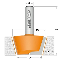 CMT C981 Sada vyspravovacia na CORIAN 2ks, S=12mm, D=47,5mm