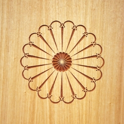 CMT Šablóna na ornamenty na ružicové vzory Malý španielsky vejár 200mm