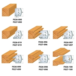 IGM Univerzálna frézovacia dvierková sada 7 kusová MAN - D100x40-50 d30 ALU