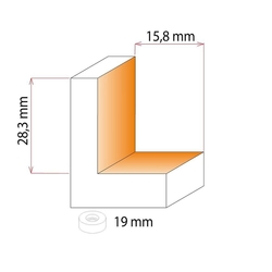 IGM F049 Veľká falcovacia fréza HM - H16 D50,8x28,3 L87 S=12,7