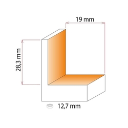 IGM F049 Veľká falcovacia fréza HM - H16 D50,8x28,3 L87 S=12,7