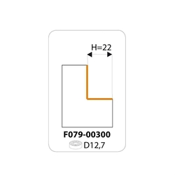 IGM F049 Falcovacia žiletková fréza HW - H22 D56,7x12 L66 S=12