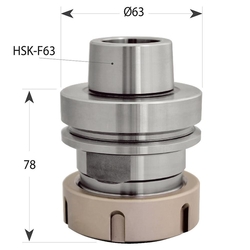 IGM Upínacia hlava HSK F63 ER40 pre CNC Pravo-Ľavotočivá