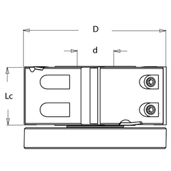 IGM F608 Falcovacia fréza s rovnými zubami MAN - D125x30 d30 Z4 V4 ALU