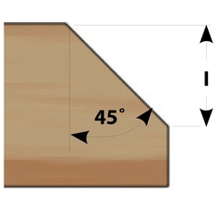 IGM Fachmann M109 Uhlová fréza s ložiskom - 45xD32x12,7 S=8 HM