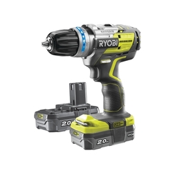 Ryobi R18PDBL-220S 18 V bezkomutátorová příklepová vrtačka + 2x 2Ah baterie + nabíječka ONE+