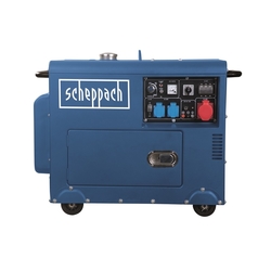 Scheppach SG 5200 D Deiselová elektrocentrála 5 000 W s reguláciou AVR