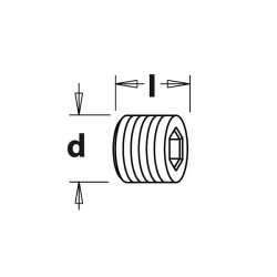 Skrutka M5x4mm