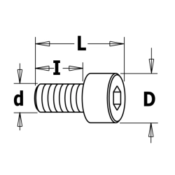 CMT Skrutka pre ložiská - 3,2W x 12,7
