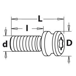 Skrutka pre stroje Weeke M5x11,5x17