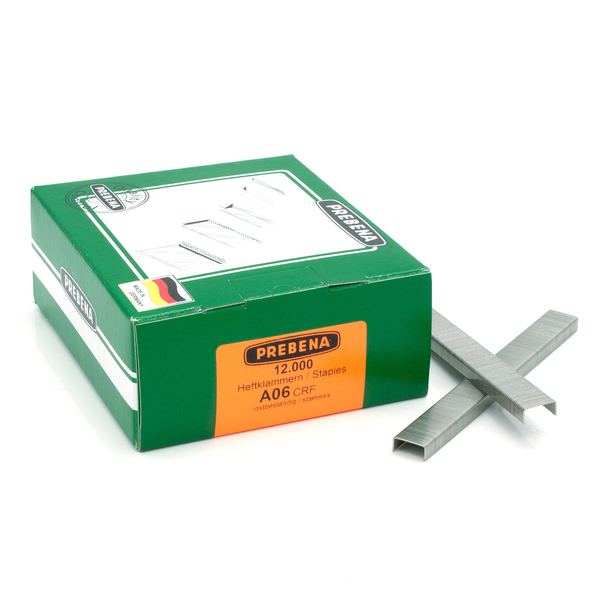 A06CRF Nerezové spony do sponkovačky výška 6mm, šírka 12,8 mm | Balenie 12 000 ks