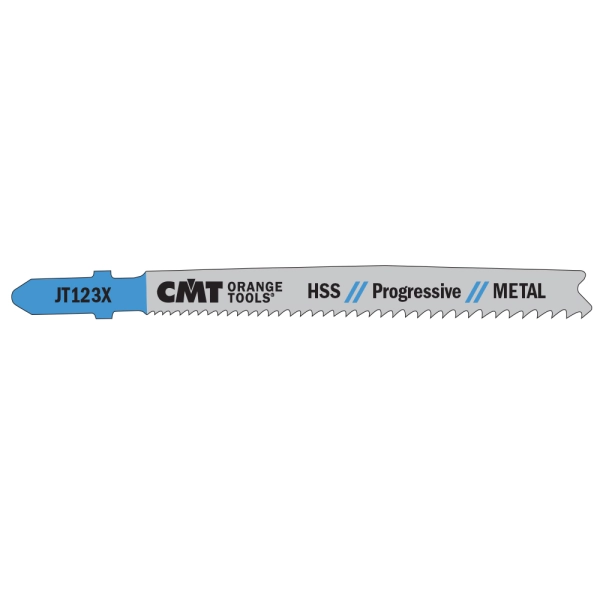 CMT Pílový list do priamočiarej píly HSS Progressive Metal 123 X - L100 I75 TS1,2-2,6 (bal 5ks)