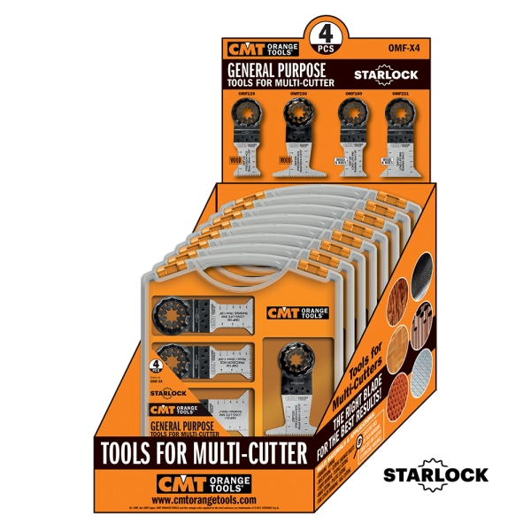 CMT Starlock Set pre multifunkčné náradie, 4 ks