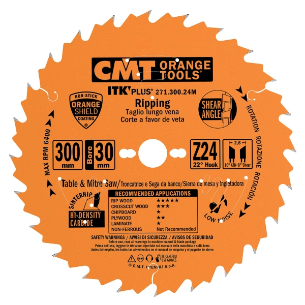 CMT ITK Plus Ultra tenký kotúč univerzálny - D150x1,5 d20(+16) Z24 HW