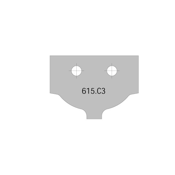 CMT 615 Profilový HW nôž C3 pre frézu