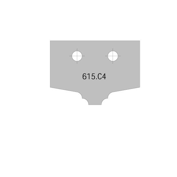CMT 615 Profilový HW nôž C4 pre frézu