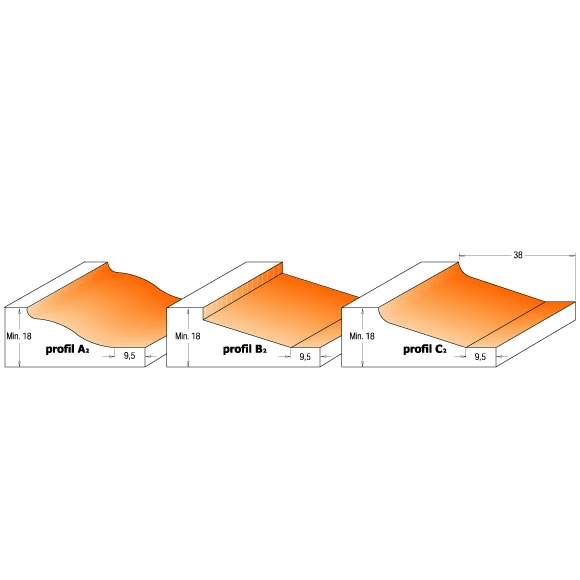 CMT C990 Fréza na výplne - D47,6x9,5 t12,7-15 profil B3 S=8 HW