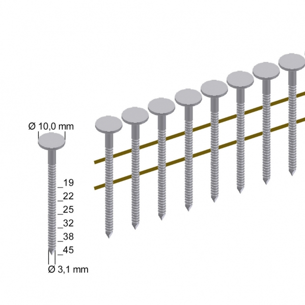 4X-CNZ45 Pneumatická klincovačka na strechy na klince CNZ 19-45mm