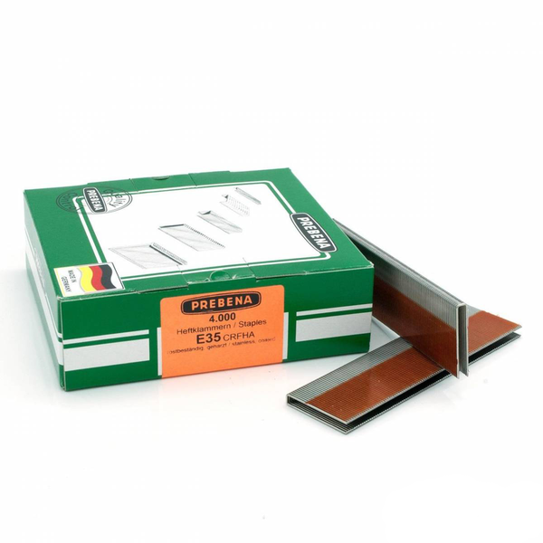 E35CRFHA Nerezové spony do sponkovačky výška 35mm, šírka 5,5 mm | Balenie 4 000 ks