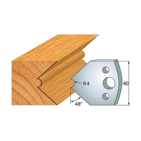 IGM Profil 080 - pár nožov 40x4mm SP