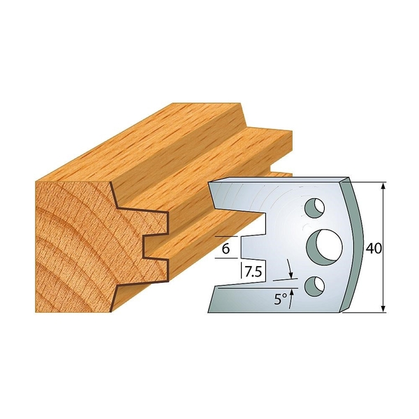 IGM Profil 113 - pár nožov 40x4mm SP