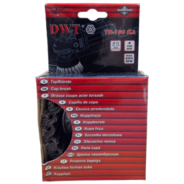 DWT TB-100 KA črepníková vrkôčiková kefa (100 mm)