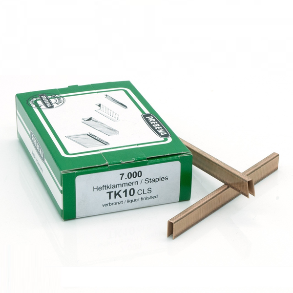 TK10CLS Spony bronzené | dĺžka 10 mm | šírka 4,1 mm | Balenie 7 000 ks